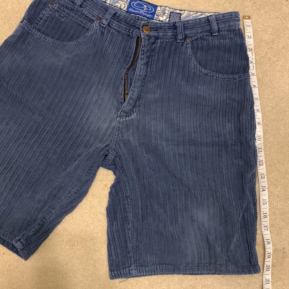 Men’s OP blue corduroy shorts - Picture 8 of 11